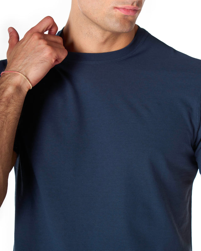 Tshirt liocell color blu