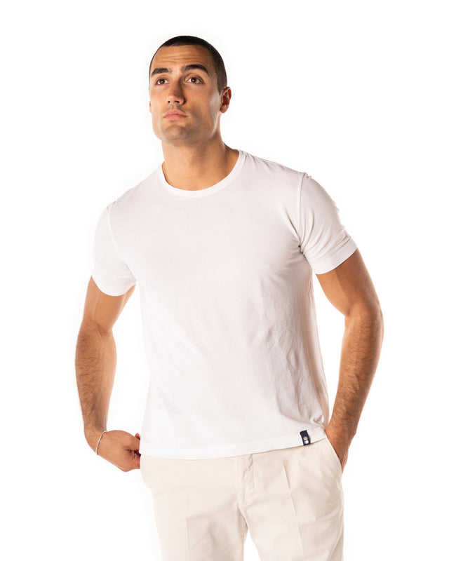 T shirt crepe color bianco