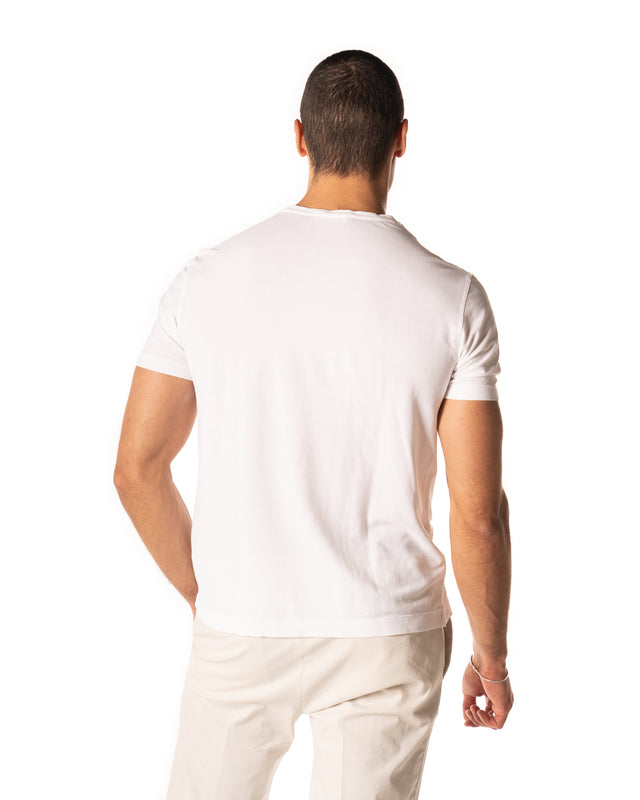 T shirt crepe color bianco