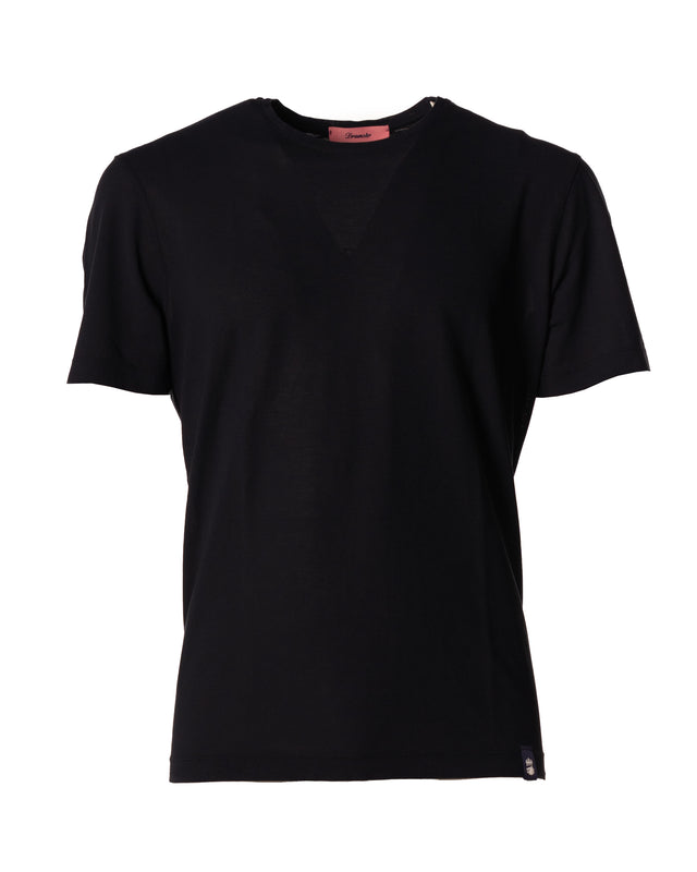 T shirt crepe color blu