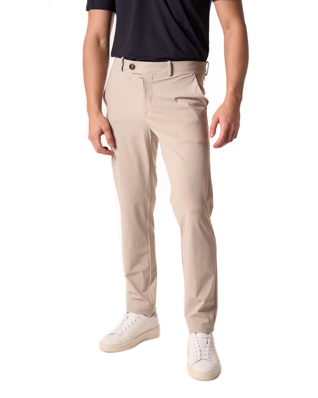 Pantaloni tecnico abito color beige