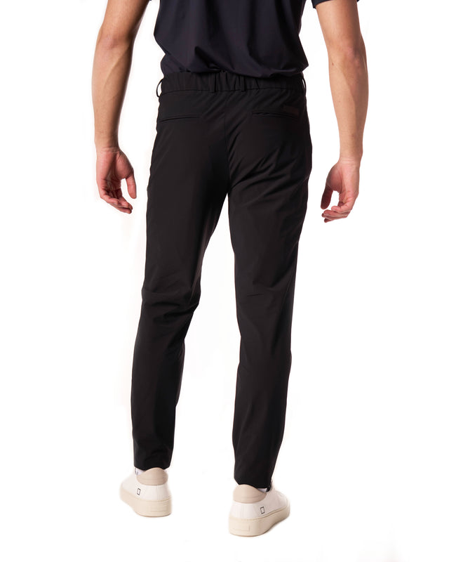 Pantaloni elastico color nero