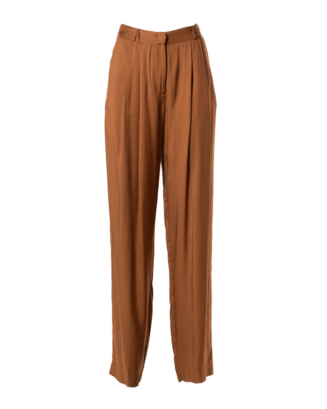 Pantaloni pinces color deserto