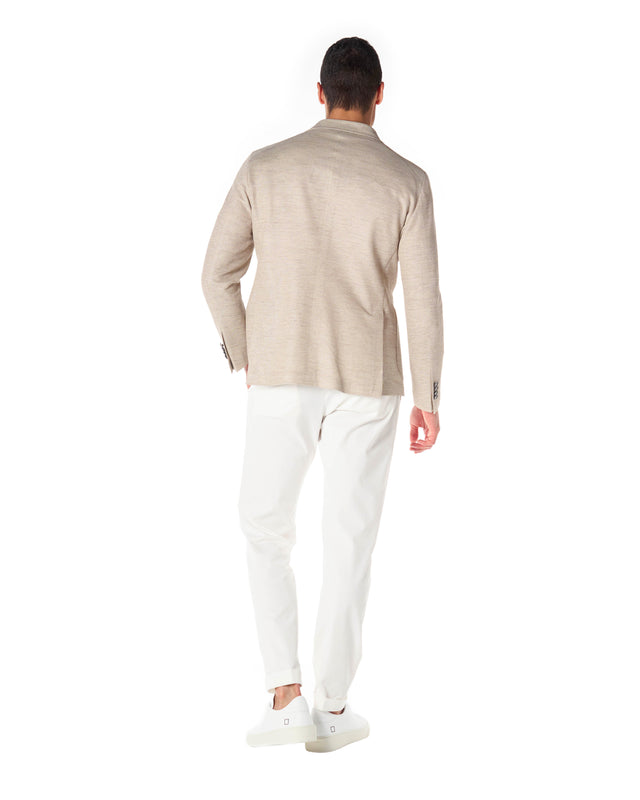 Pantaloni pinces color bianco