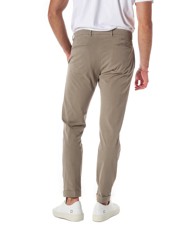 Pantaloni pinces color verde