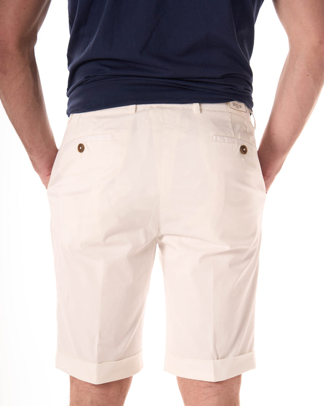 Bermuda pences color bianco