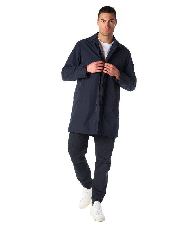 Giubbotto carcoat impermeabile color navy