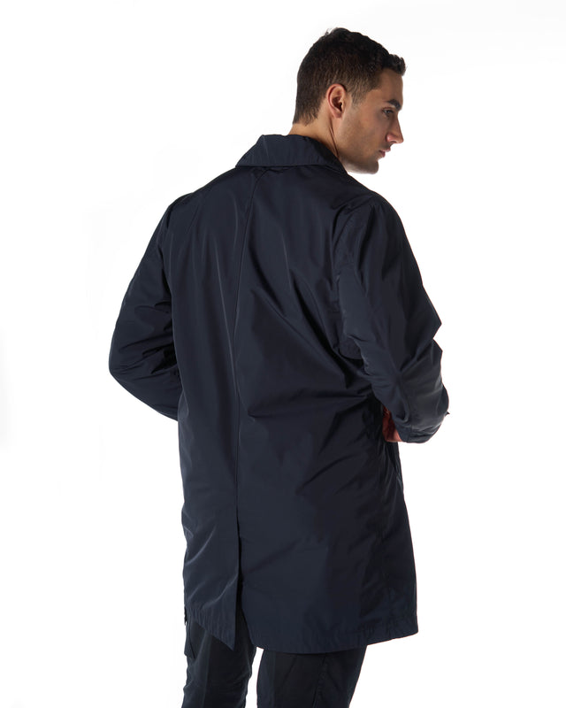 Giubbotto carcoat impermeabile color navy