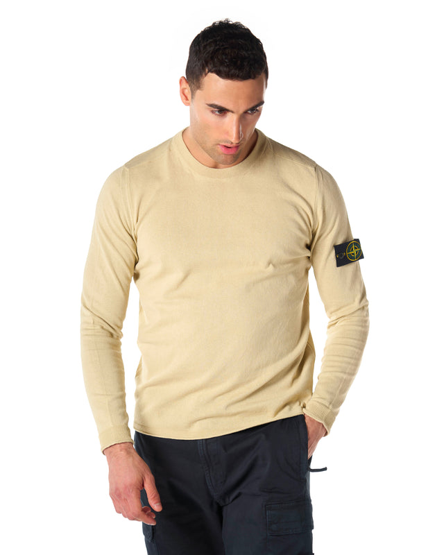 Maglia cotone rast color ecru