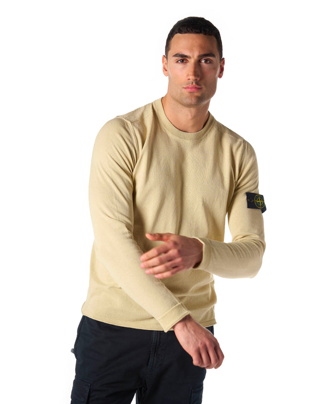Maglia cotone rast color ecru