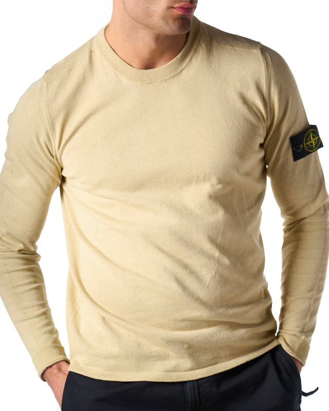 Maglia cotone rast color ecru