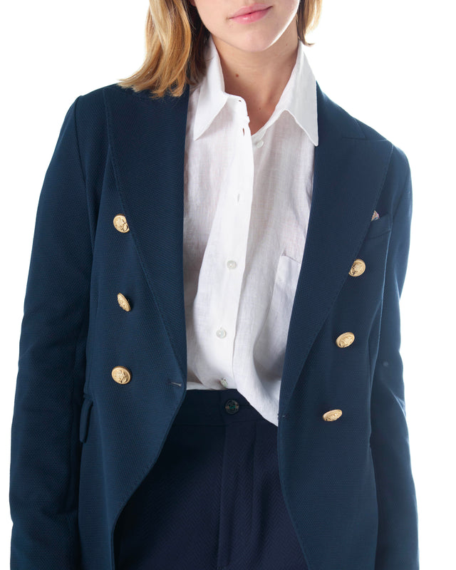 Giacca doppio petto oxford