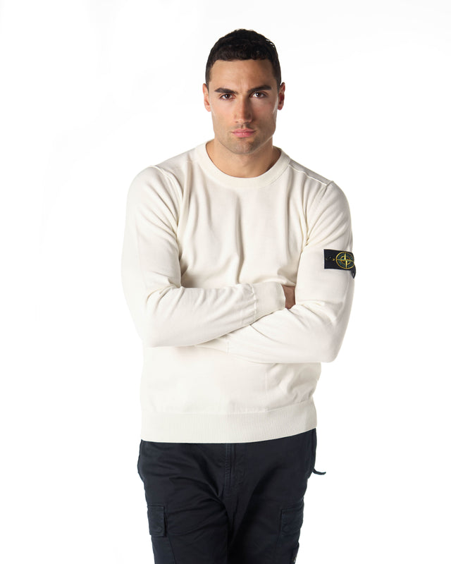 Maglia cotone morbida color bianco
