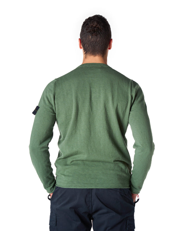 MAGLIA GIROCOLLO COTONE FIAMMATO