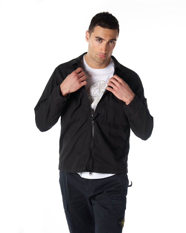 Giubbino over shirt zip color nero