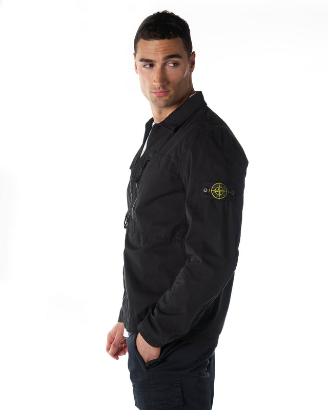 Giubbino over shirt zip color nero