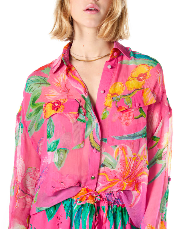 Camicia fantasia fiori