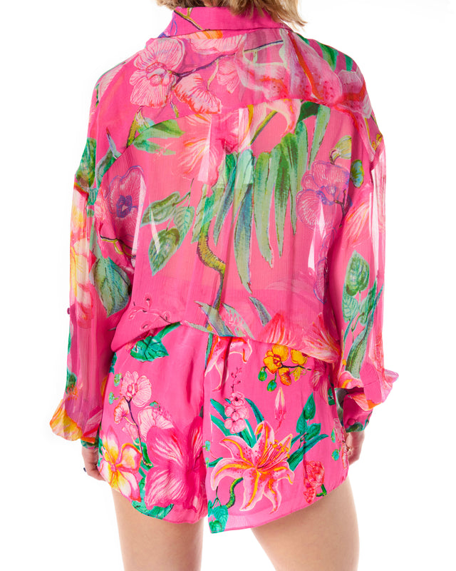 Camicia fantasia fiori
