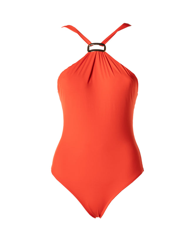 costume interno con inserto dorato coloro rosso