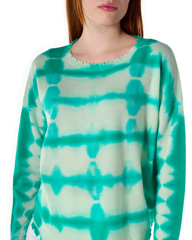 Maglione Cashmere stampa tie and dye