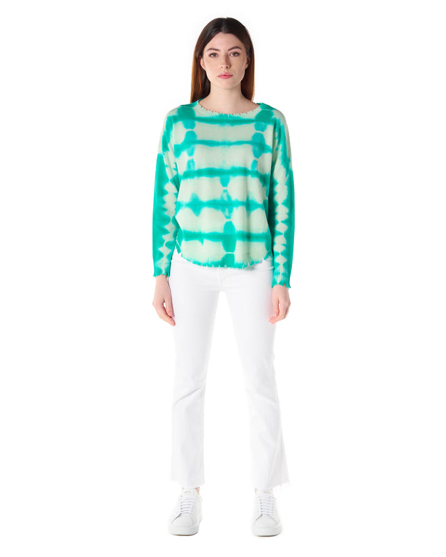 Maglione Cashmere stampa tie and dye