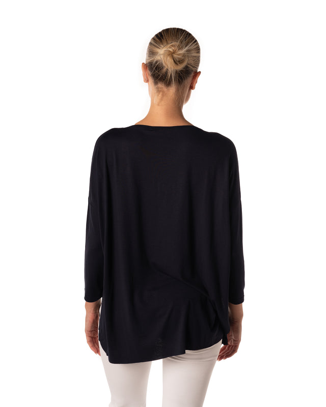 t-shirt barca over colore blu