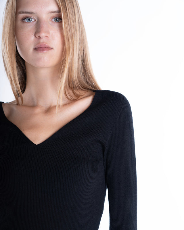 ABITO BIMATERIALE PLISSE