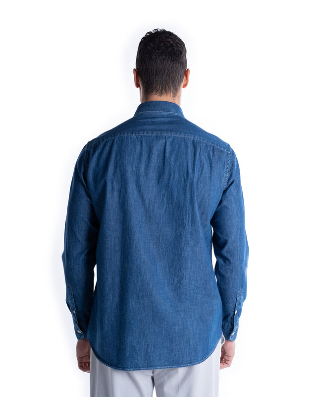 CAMICIA JEANS CON TASCHE