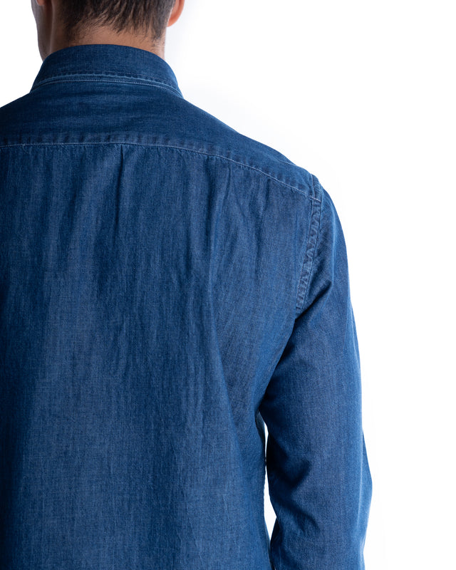 CAMICIA JEANS CON TASCHE