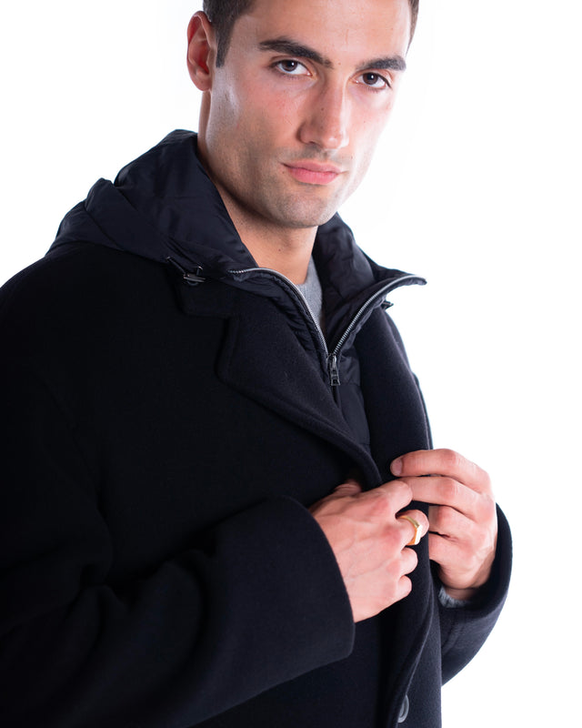 CAPPOTTO LUNGO IMBOTTITO LANA