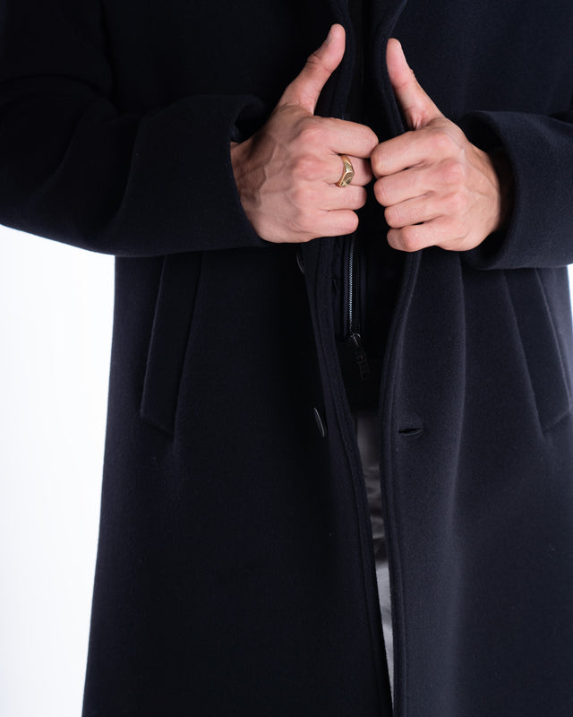 CAPPOTTO LUNGO IMBOTTITO LANA