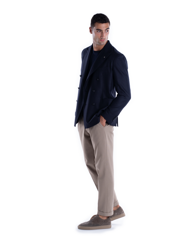 GIACCA DOPPIO PETTO LANA E CASHMERE