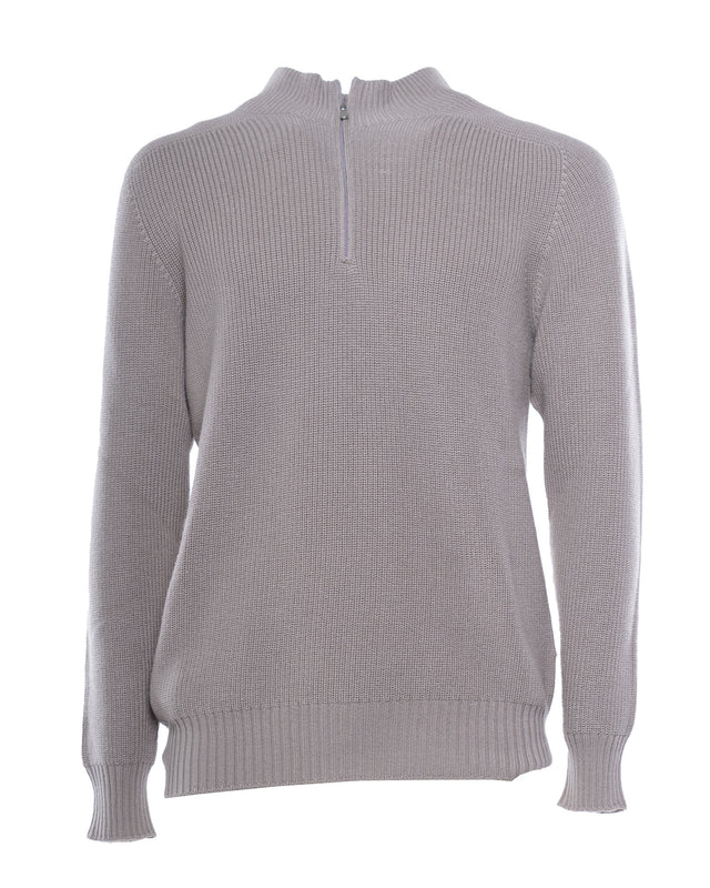 LUPETTO MEZZA ZIP RAINWOOL