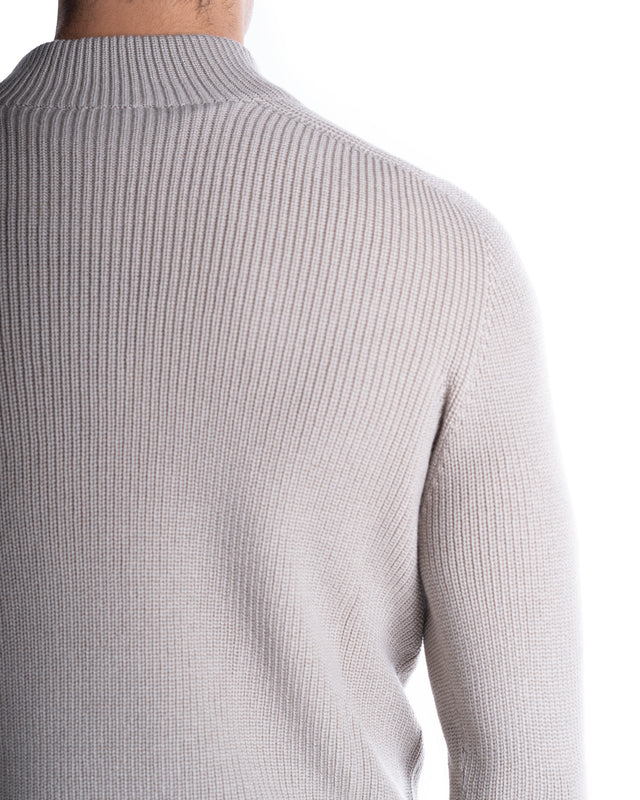 LUPETTO MEZZA ZIP RAINWOOL