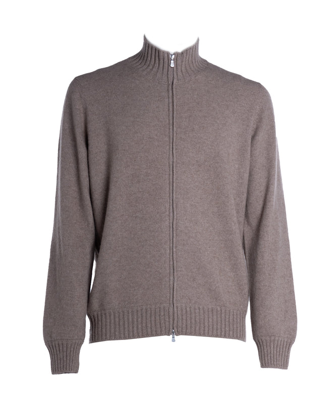 MAGLIA FULL ZIP CASHMERE