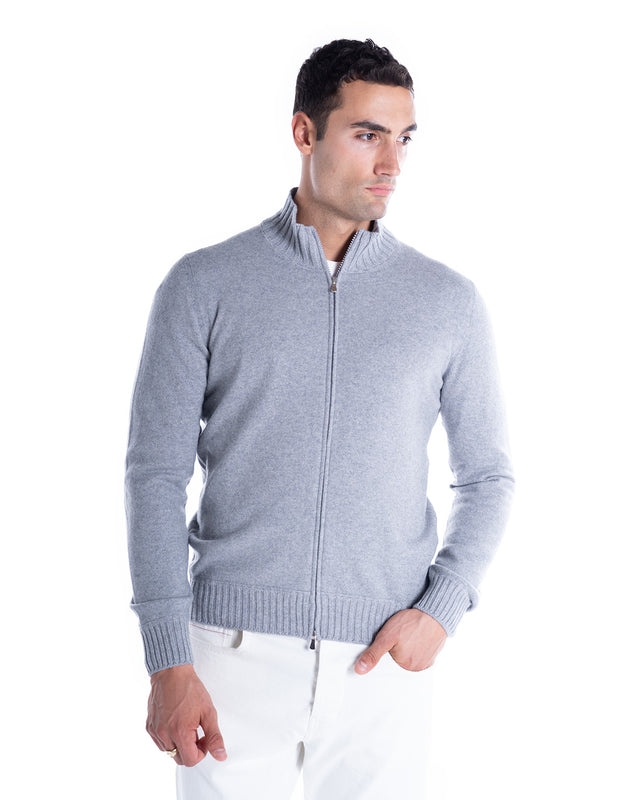 MAGLIA FULL ZIP CASHMERE
