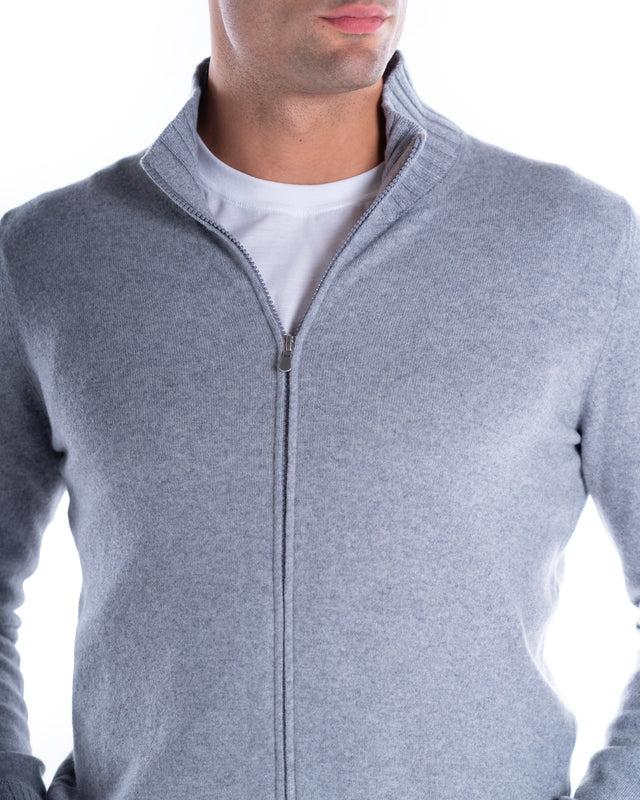 MAGLIA FULL ZIP CASHMERE