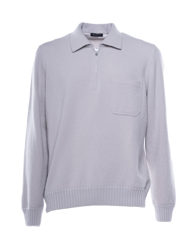 POLO ZIP CASHMERE