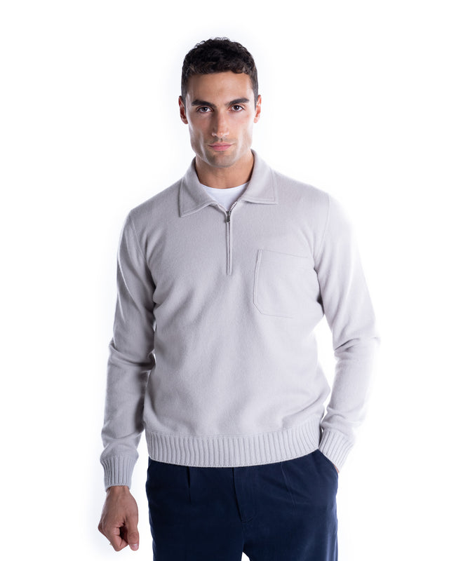 POLO ZIP CASHMERE