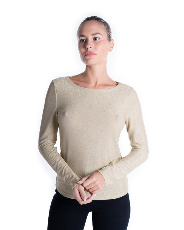 MAGLIA LEGGERA GIROCOLLO BRILLANTINI