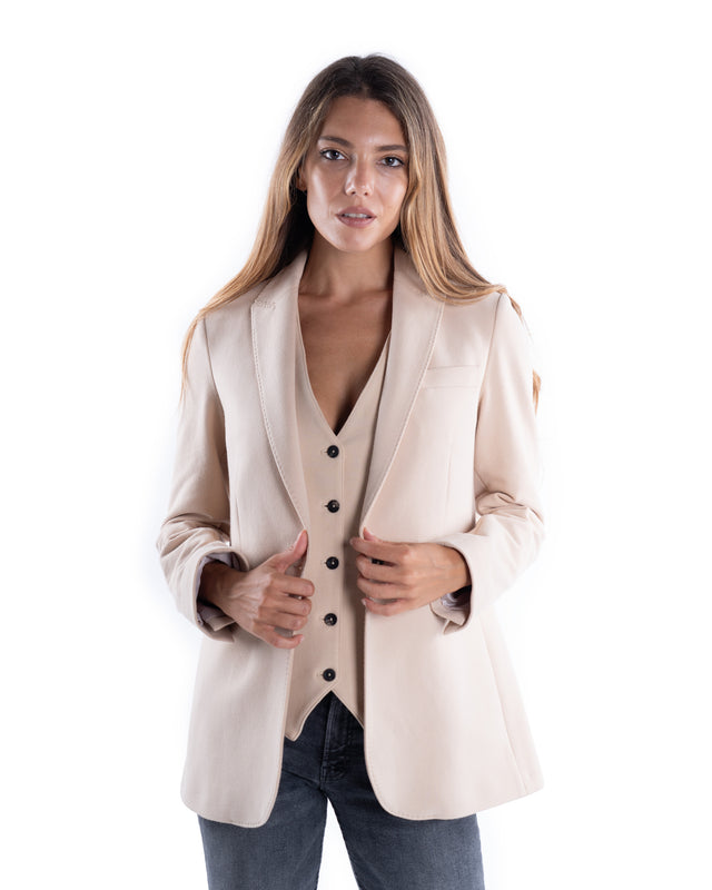 GIACCA MONO PETTO CASHMERE