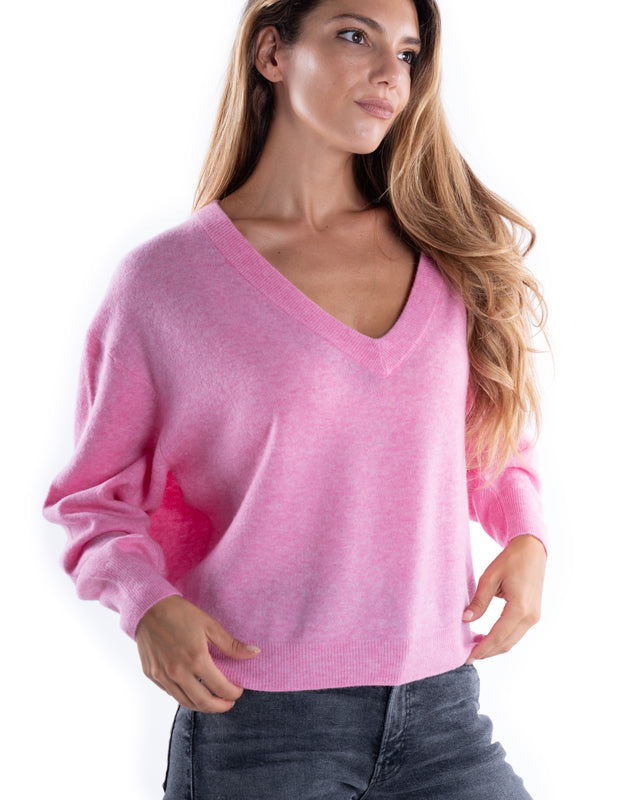 MAGLIA SCOLLO V CASHMERE