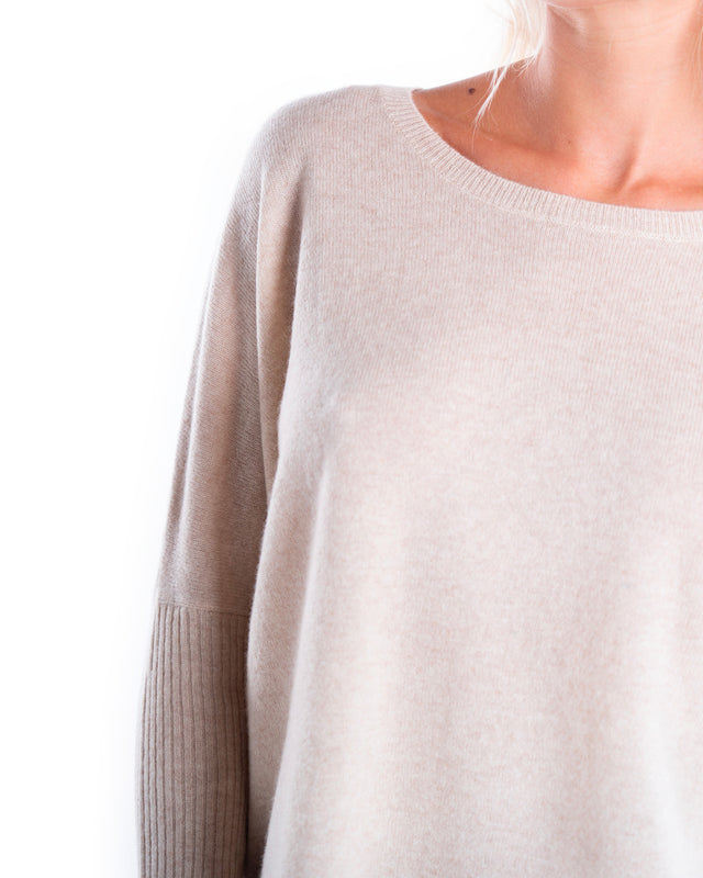 MAGLIA CASHMERE COLLO AMPIO