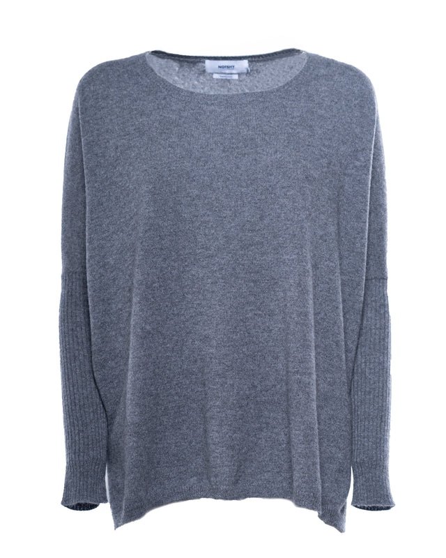 MAGLIA CASHMERE COLLO AMPIO
