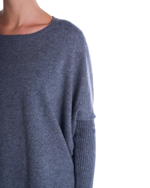 MAGLIA CASHMERE COLLO AMPIO