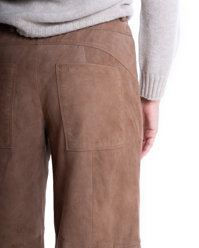 PANTALONE CARGO CAMOSCIO