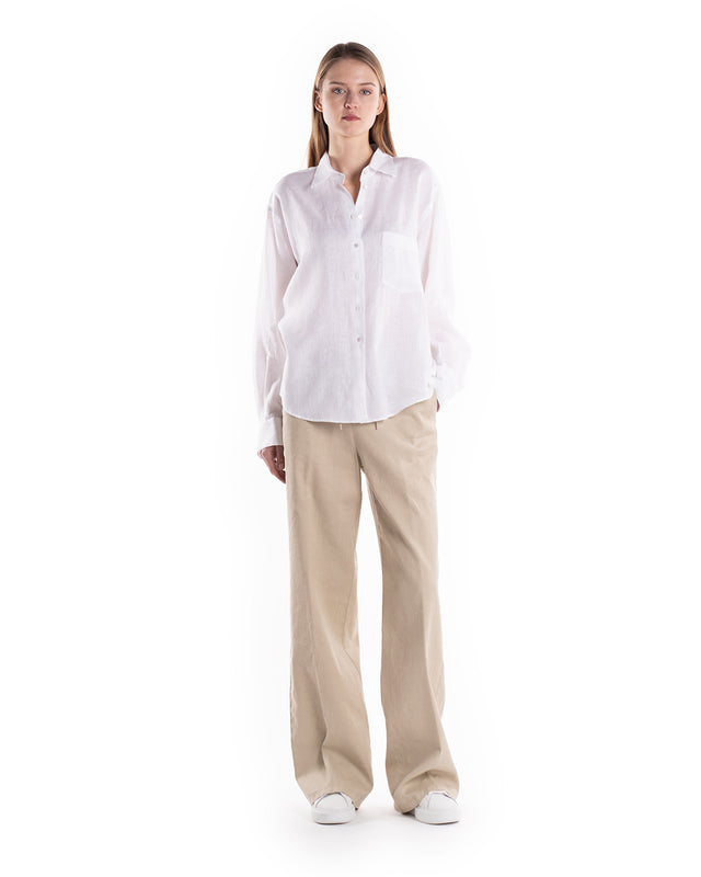 Camicia Di Lino Over