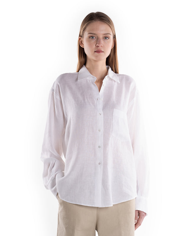 Camicia Di Lino Over