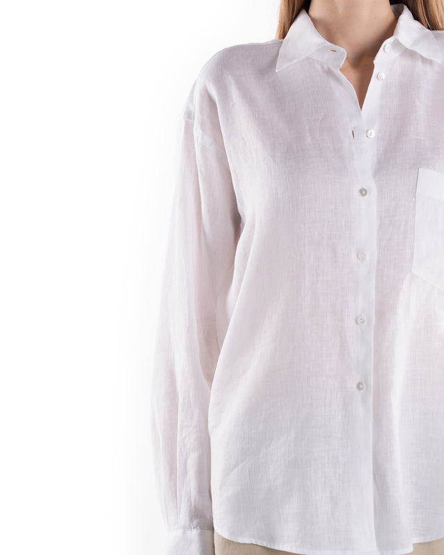 Camicia Di Lino Over