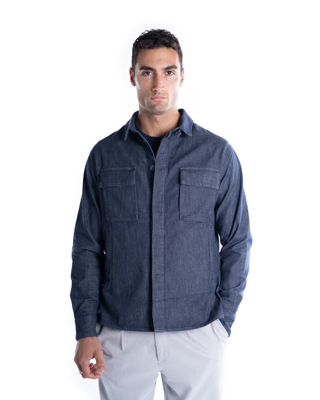 OVER SHIRT TASCHE DENIM